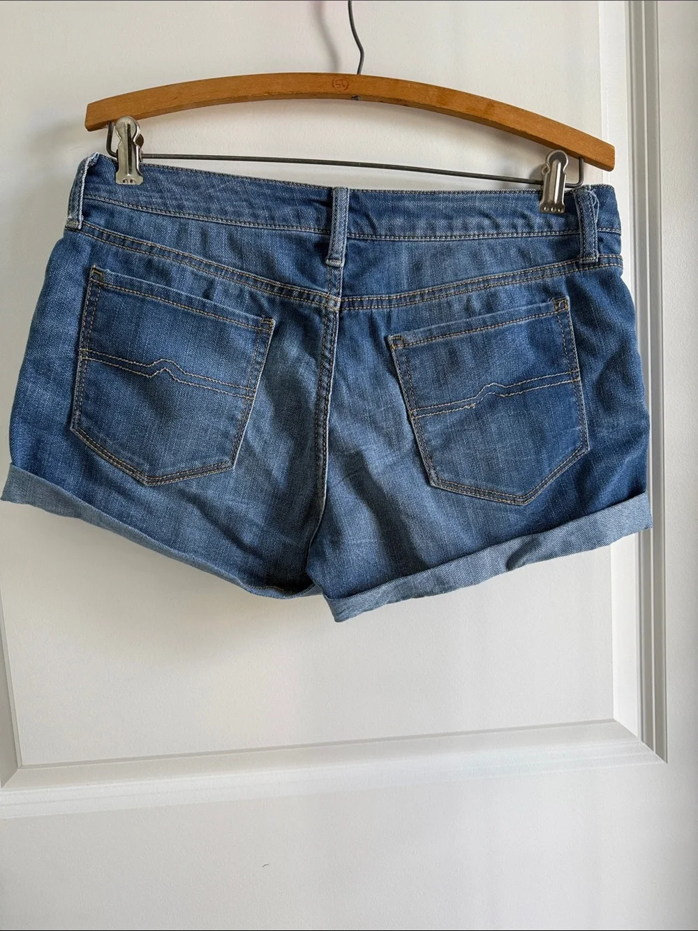 Arizona Jean Company Blue Rolled Hem Denim Shorts
